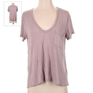 LUSH by Nordstrom blush/beige casual pocket tee